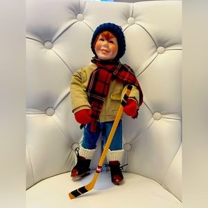 Brian Hockey Boy - Porcelain Doll